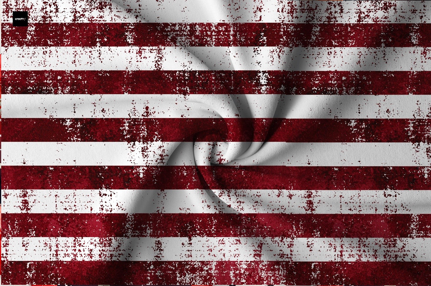 Grunge Rot gestreift Wintervorbestellung